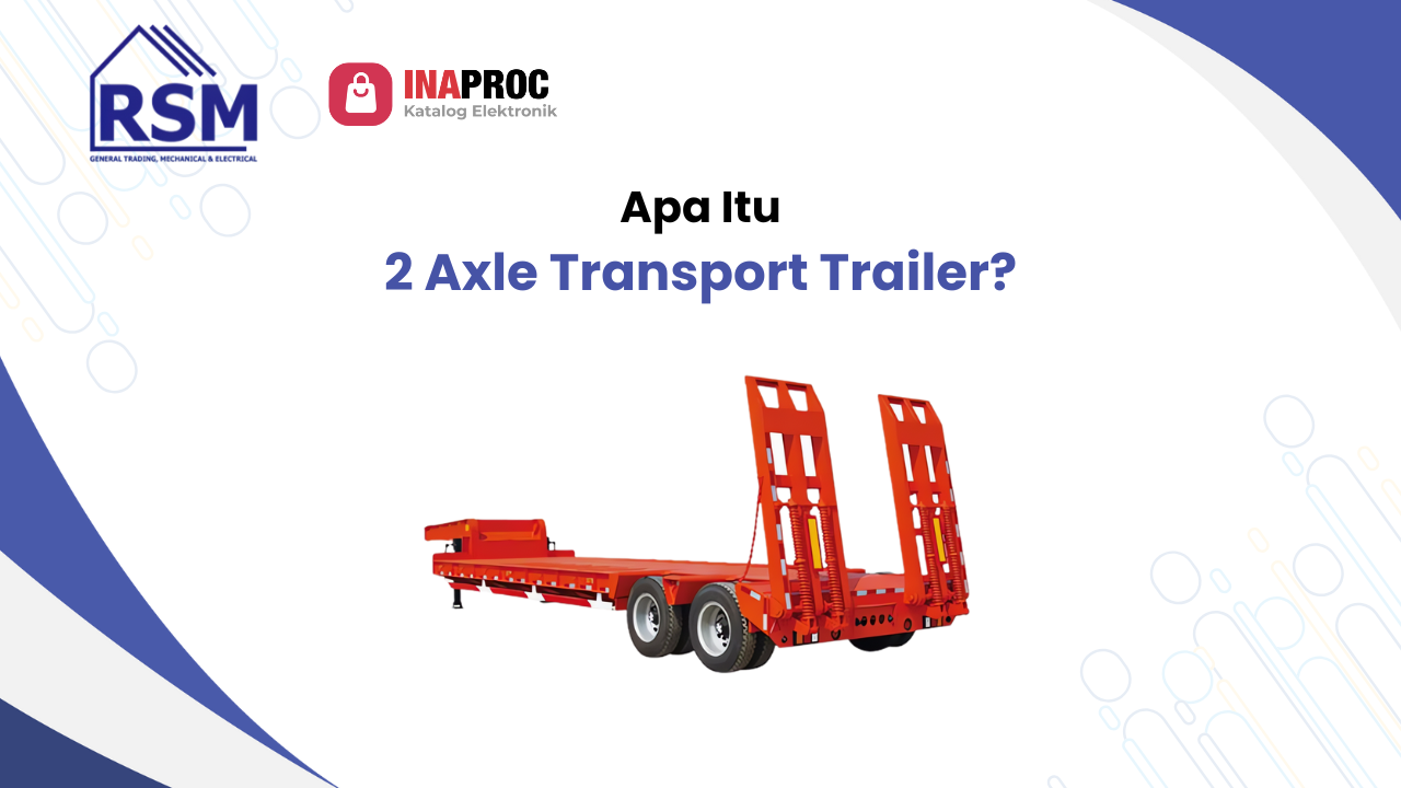 2 axle transport trailer