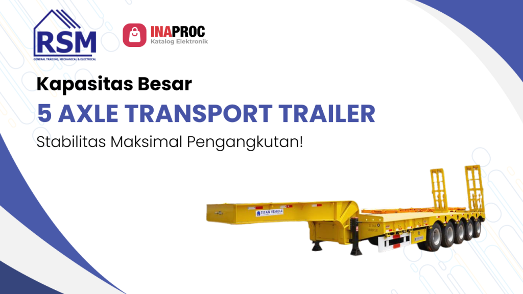 5 axle transport trailer