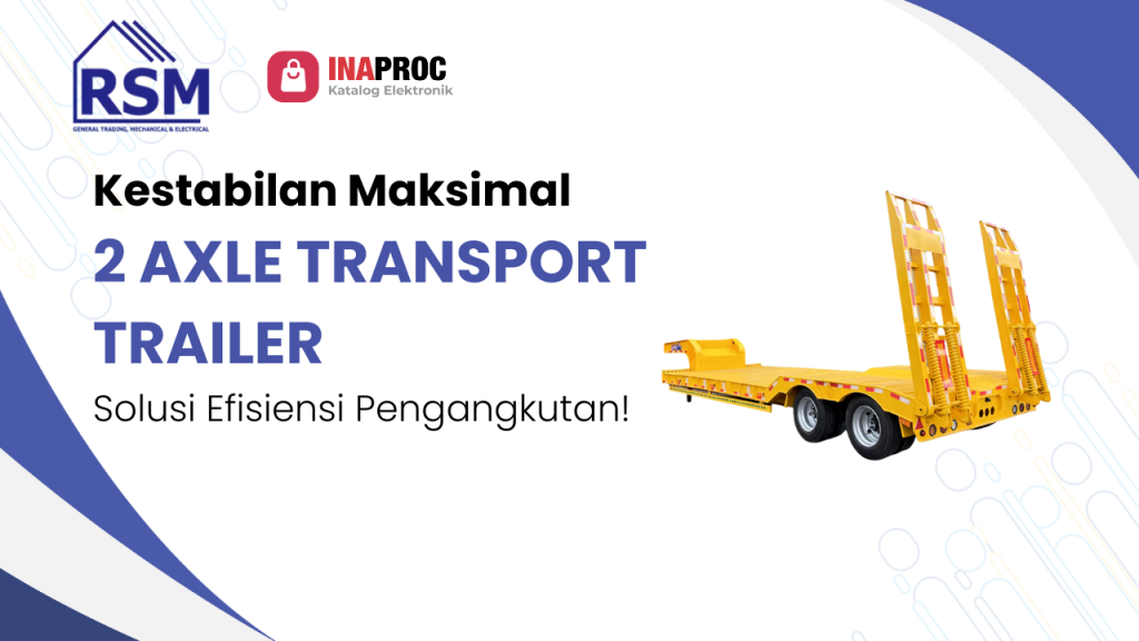 2 axle transport trailer