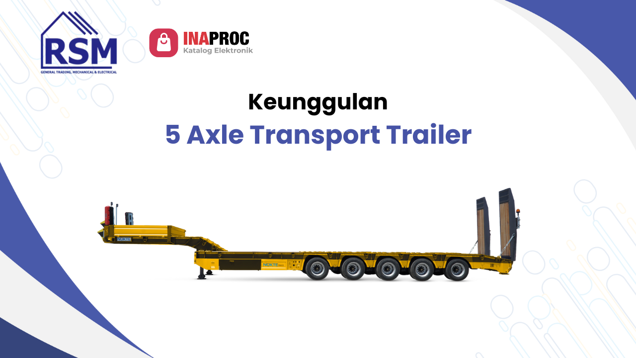5 axle transport trailer