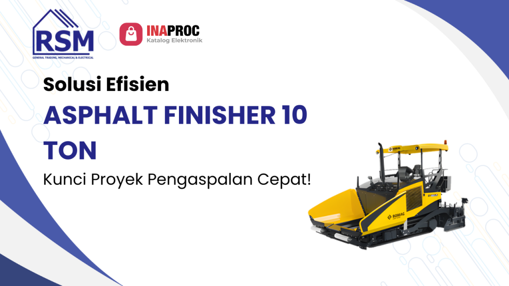 Lihat detail produk asphalt finisher 10 ton kami di Katalog Inaproc Rehobot Sukses Mandiri