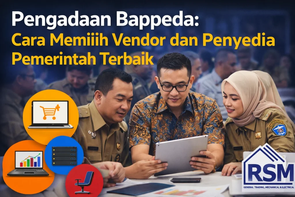 Ilustrasi pengadaan Bappeda dengan vendor penyedia pemerintah untuk kebutuhan perencanaan dan data pembangunan daerah