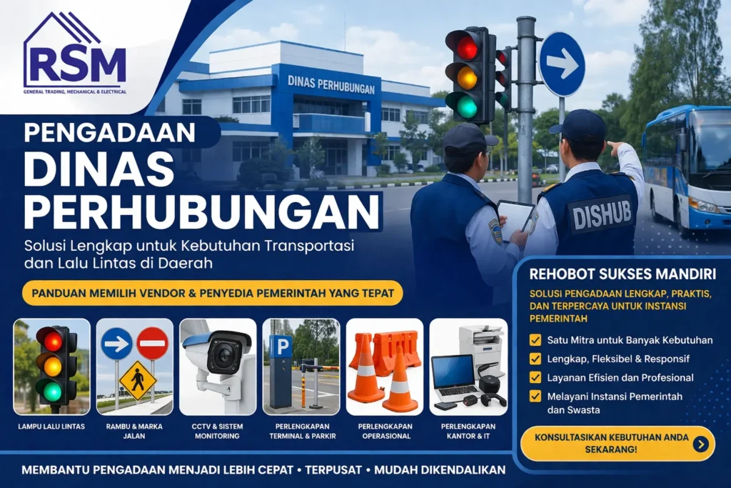 Pengadaan Dinas Perhubungan bersama Rehobot Sukses Mandiri untuk kebutuhan lalu lintas dan transportasi pemerintah